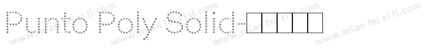 Punto Poly Solid字体转换